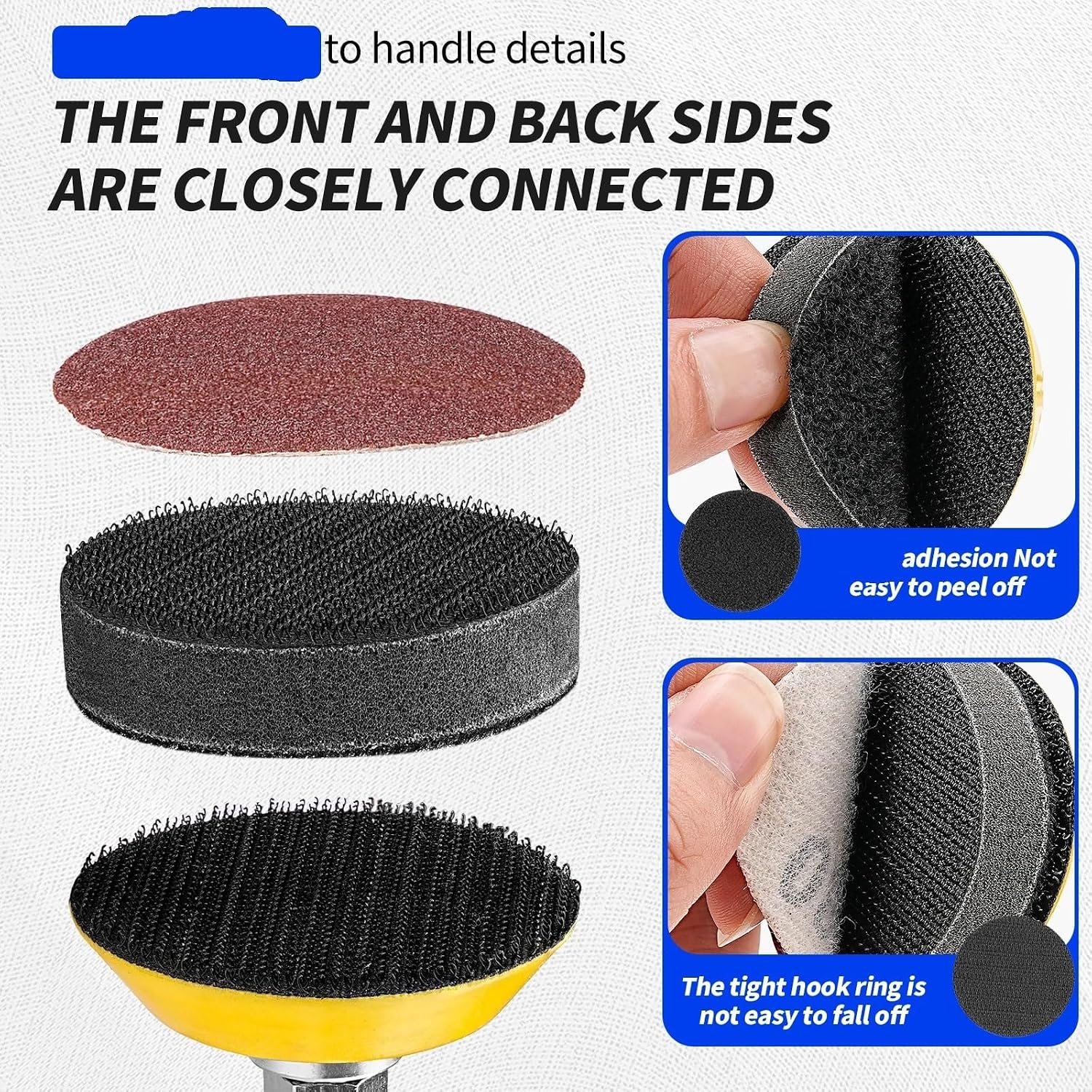 2/3inch Soft Density Sponge Interface Pad Hook&Loop Sanding Pad Cushion Buffer Backing Pad Protection Sanding Disc(5pcs 75mm)