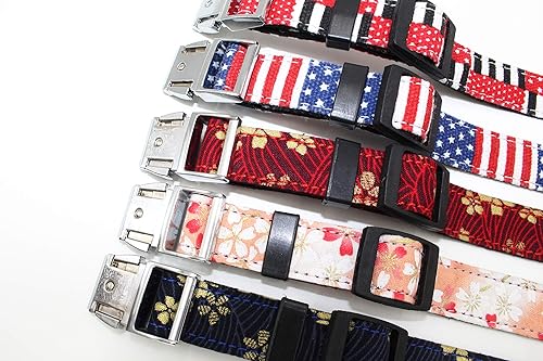 Miniatura 3 de Serijoars Collar para perros del día de Pascua, collar de algodón para perros de diseño de flores lindas para hembras y cachorros, regalo para