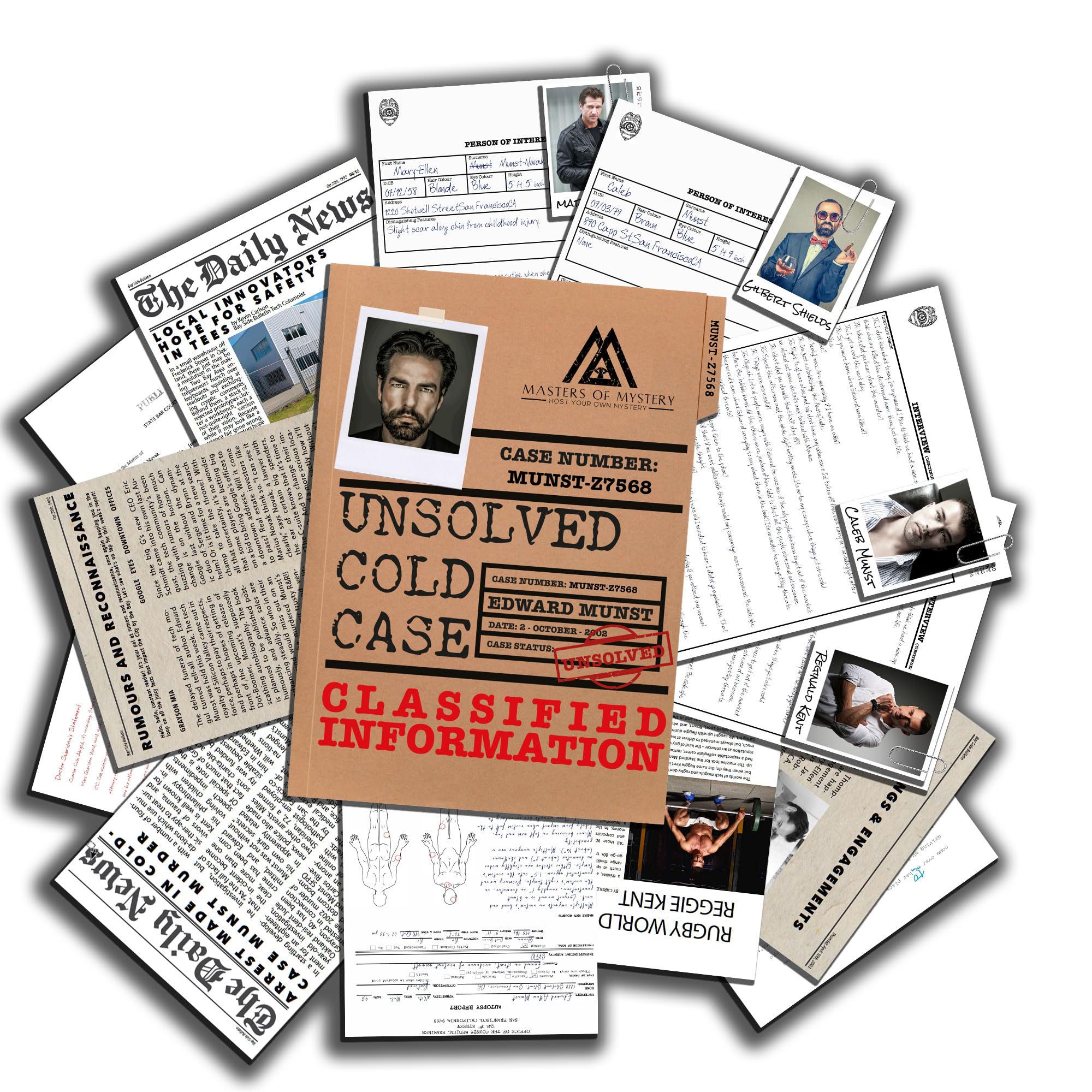 Sponsored Ad – Unsolved Cold Case File Game – “Murder of a Dot Com Boomer” | Murder Mystery Game for 1+ Players | 2 Hour Board Game with 30+ Clues | Perfect Date Night Game, Parties & Mystery Lovers