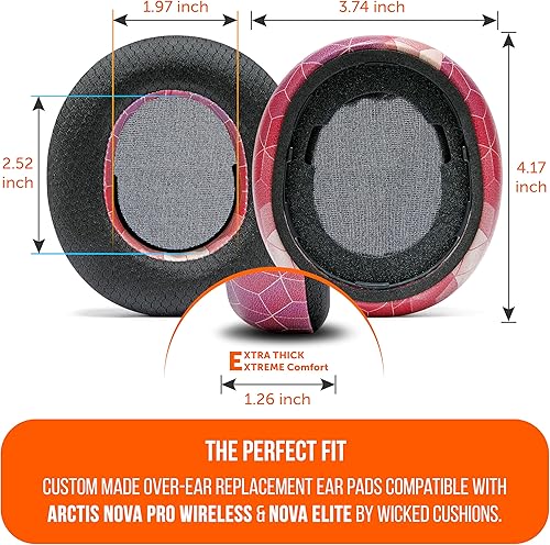 Miniatura 58 de WC Freeze Nova Pro Wireless - Almohadillas de gel refrescante para Arctis Nova Pro Wireless y Nova Elite (no se ajustan a otros modelos), por Wicked