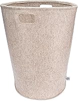 Vista 9 de Parker - Cesta de lavandería para cuarto de bebé, cesta grande de almacenamiento de fieltro y cesta de bebé para guardería (gris)