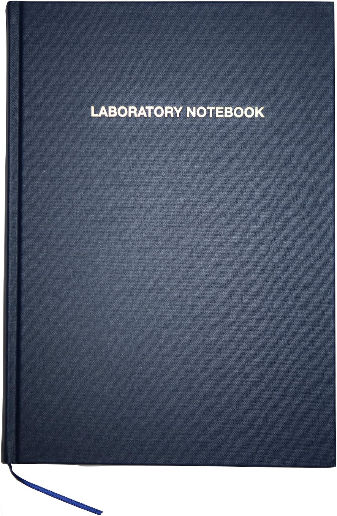 Logix Books® GLP Laboratory Notebook, A4, SectionSewn, 5mm Scientific Grid, 96 Pages, Blue