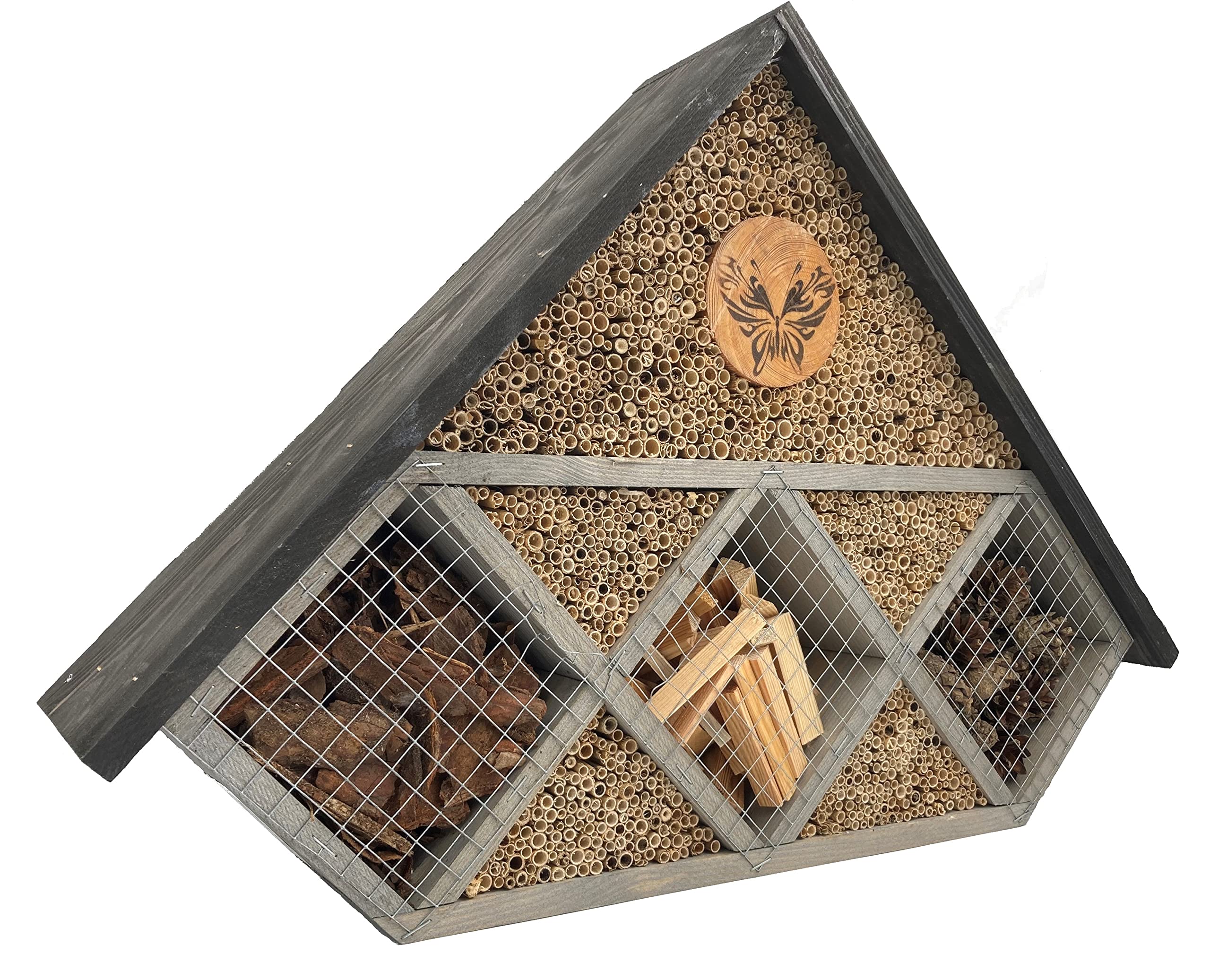Insectenhuis Groot Zwart Grijs