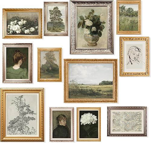 97 Decor Impresiones artísticas vintage para pared, decoración de campo francés, cuadros antiguos franceses, impresiones de pared de galería,