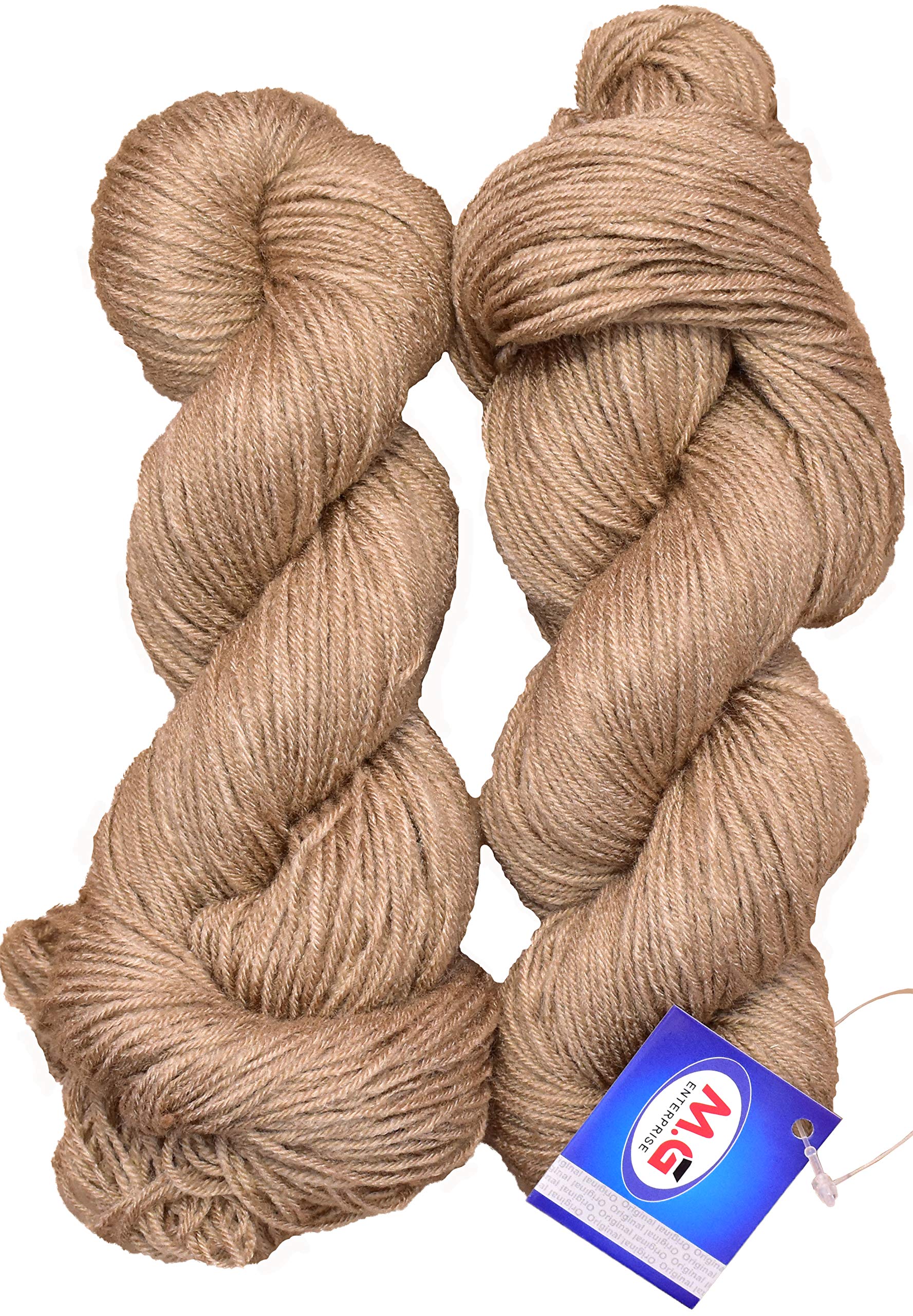M.G ENTERPRISE Oswal Tin-Tin Skin (200 gm) Wool Hank Hand Knitting Wool / Art Craft Soft Fingering Crochet Hook Yarn, Needle Knitting Yarn Thread Dyed