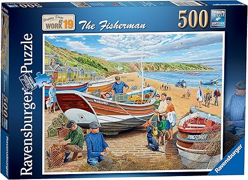 Miniatura 1 de Ravensburger Happy Days at Work No.19 The Fisherman - Rompecabezas de 500 piezas para adultos y niños de 10 años en adelante