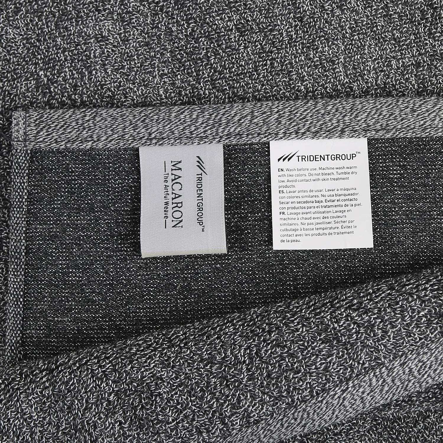 TRIDENT Luxury Hotel Collection, Extra Large, 100% Cotton, Zero Twist, Towels, Super Soft, Extra Absorbent (Charcoal, Hand Towel (6-Piece))