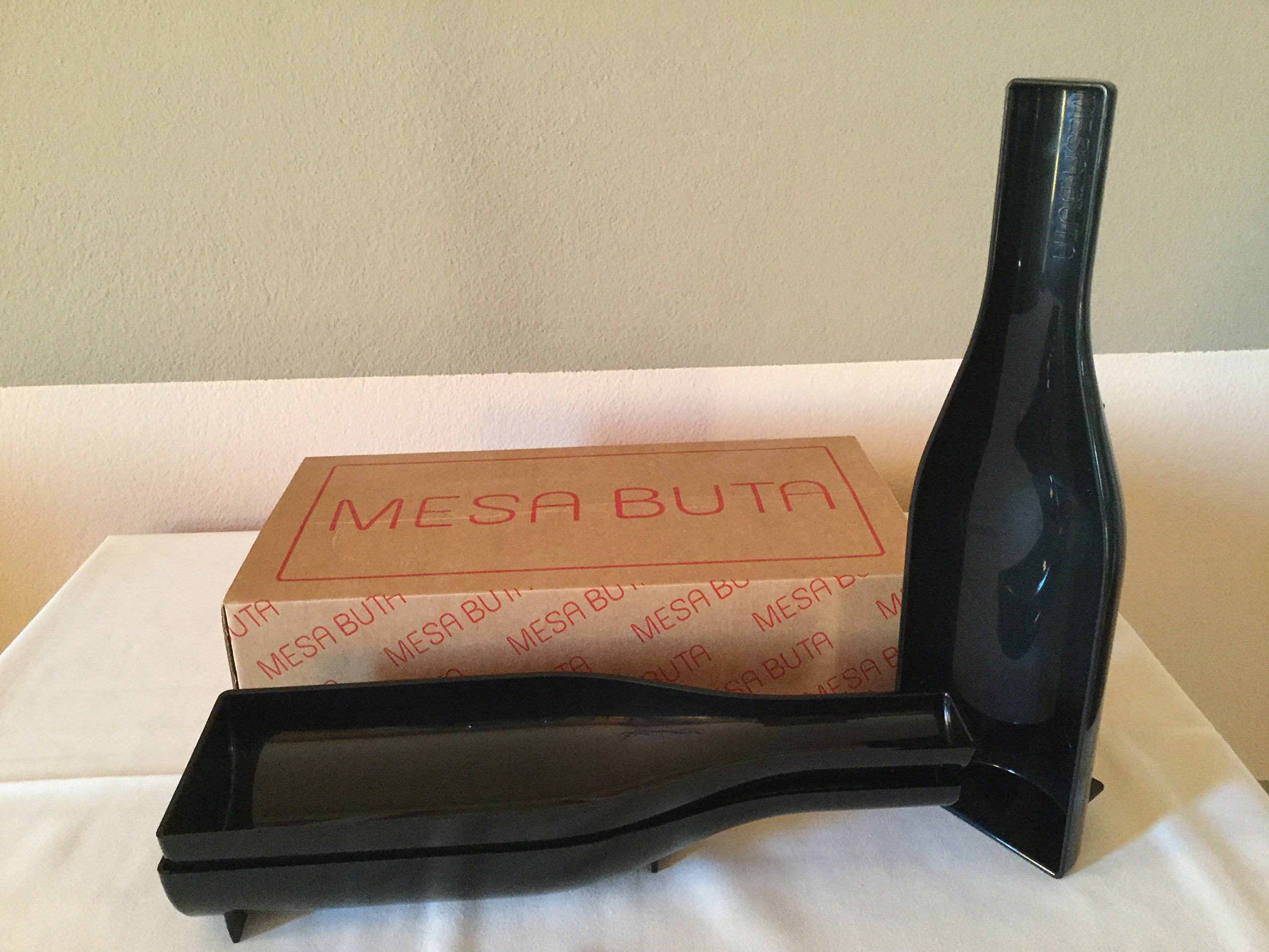 Service assiettes Mesa Busa noir lot de 3 pièces design, vaisselle de table et ameublement moderne