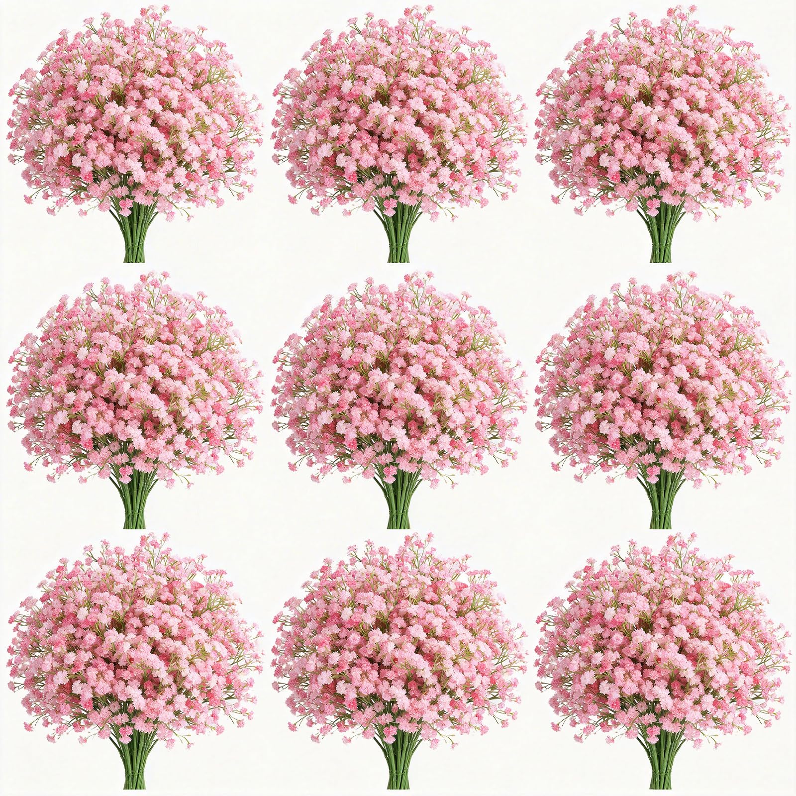 Photo 1 of DIYDOFUN 120 PCS Pink Babys Breath Artificial Flowers