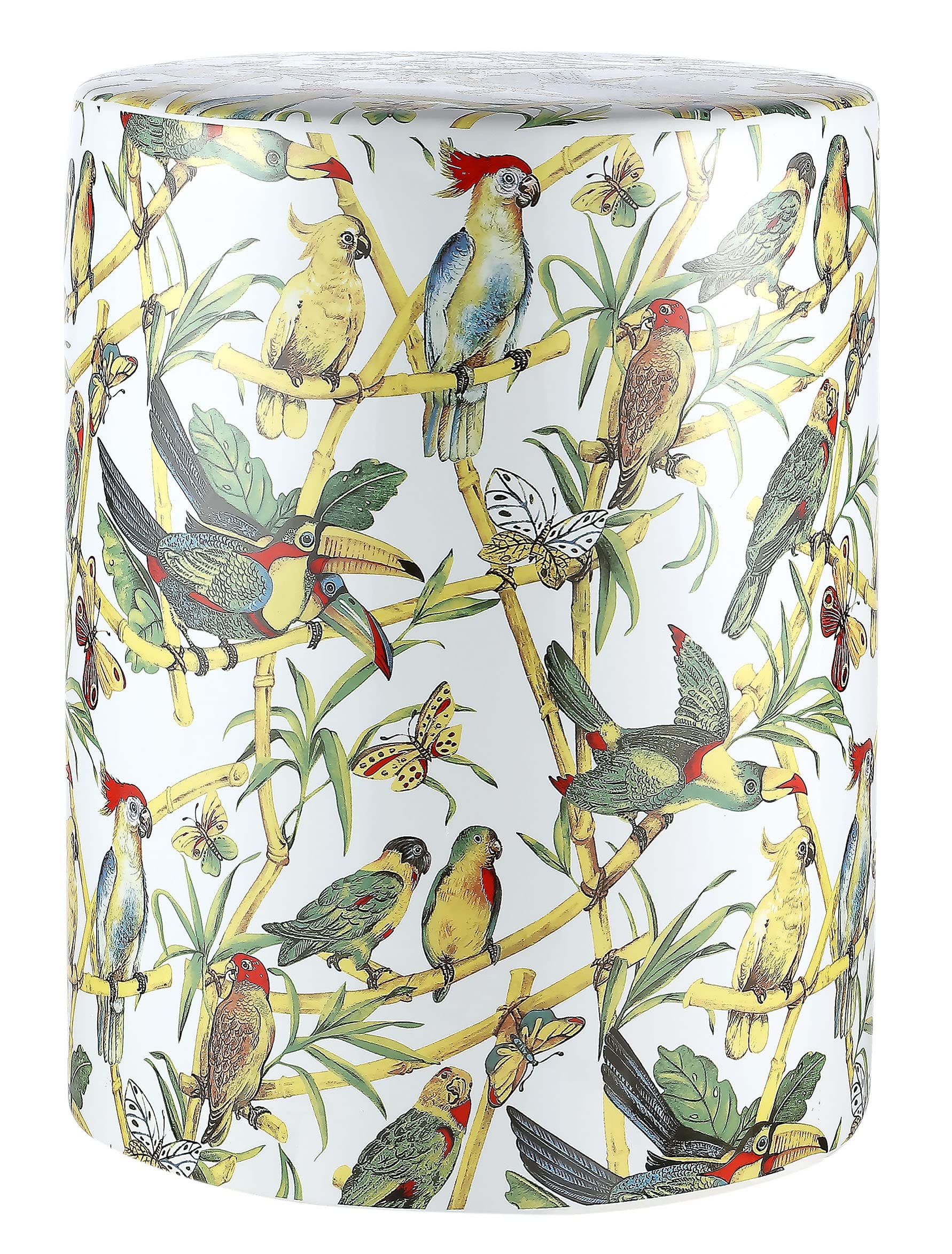 Safavieh Outdoor Collection Forla Multicolored Ceramic Garden Stool