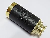 Vista 2 de Telescopio de latón de mano de 6 pulgadas con caja de madera, navegación pirata con ancla caja de madera