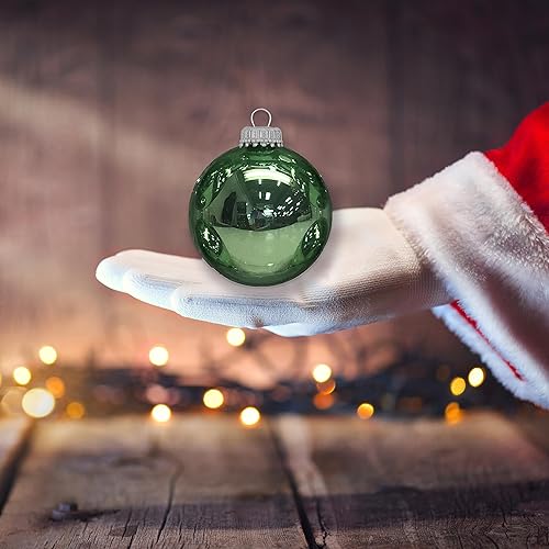 Miniatura 5 de Adornos de cristal para árbol de Navidad, 2.63 pulgadas 8 piezas, bolas de diseño de Christmas By Krebs sin costuras, decoración para colgar de