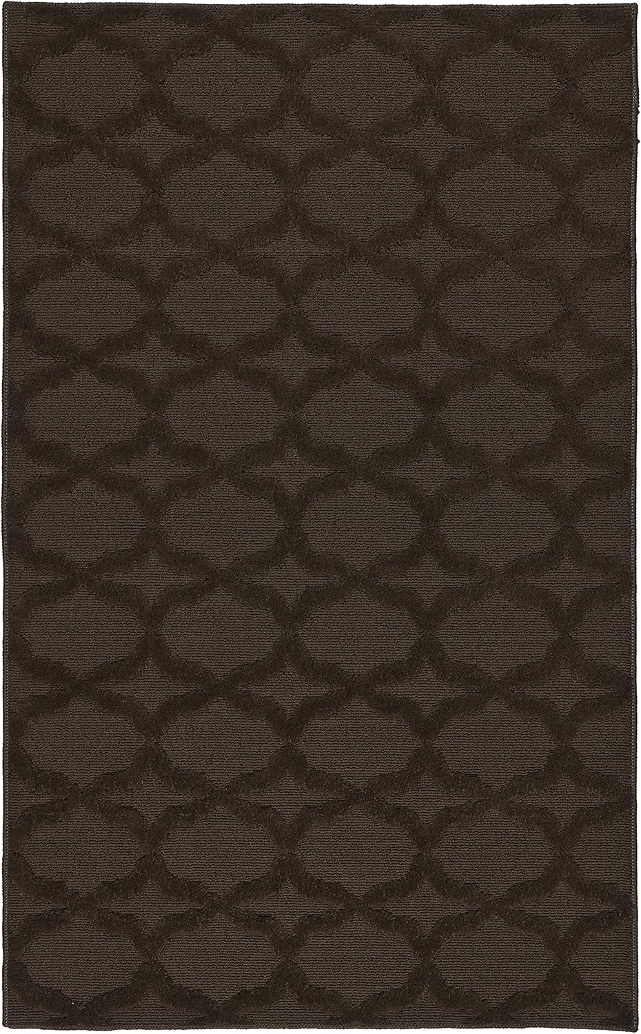 Garland Rug Sparta Non Slip Polypropylene 3 Ft. X 5 Ft. Brown Mocha Area Rug- Ideal for Living Rooms & Hallways, Stylish & Durable for High-Traffic Areas Mocha 3' x 5' (Rectangular)