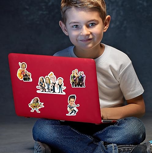 Miniatura 7 de 100 calcomanías de banda de rock, calcomanías geniales para fanáticos de niños, calcomanías impermeables para álbum, para pared, computadora,