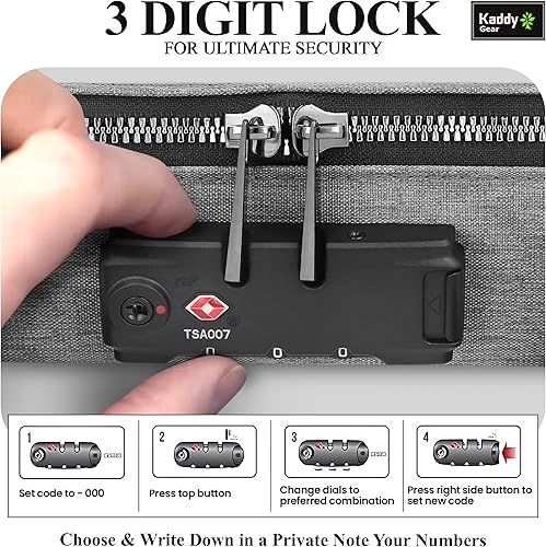 Miniatura 4 de Kaddy - Caja organizadora de pastillas segura, almacenamiento para botellas de medicamentos o suplementos artículos de tocador, viaje o hogar,