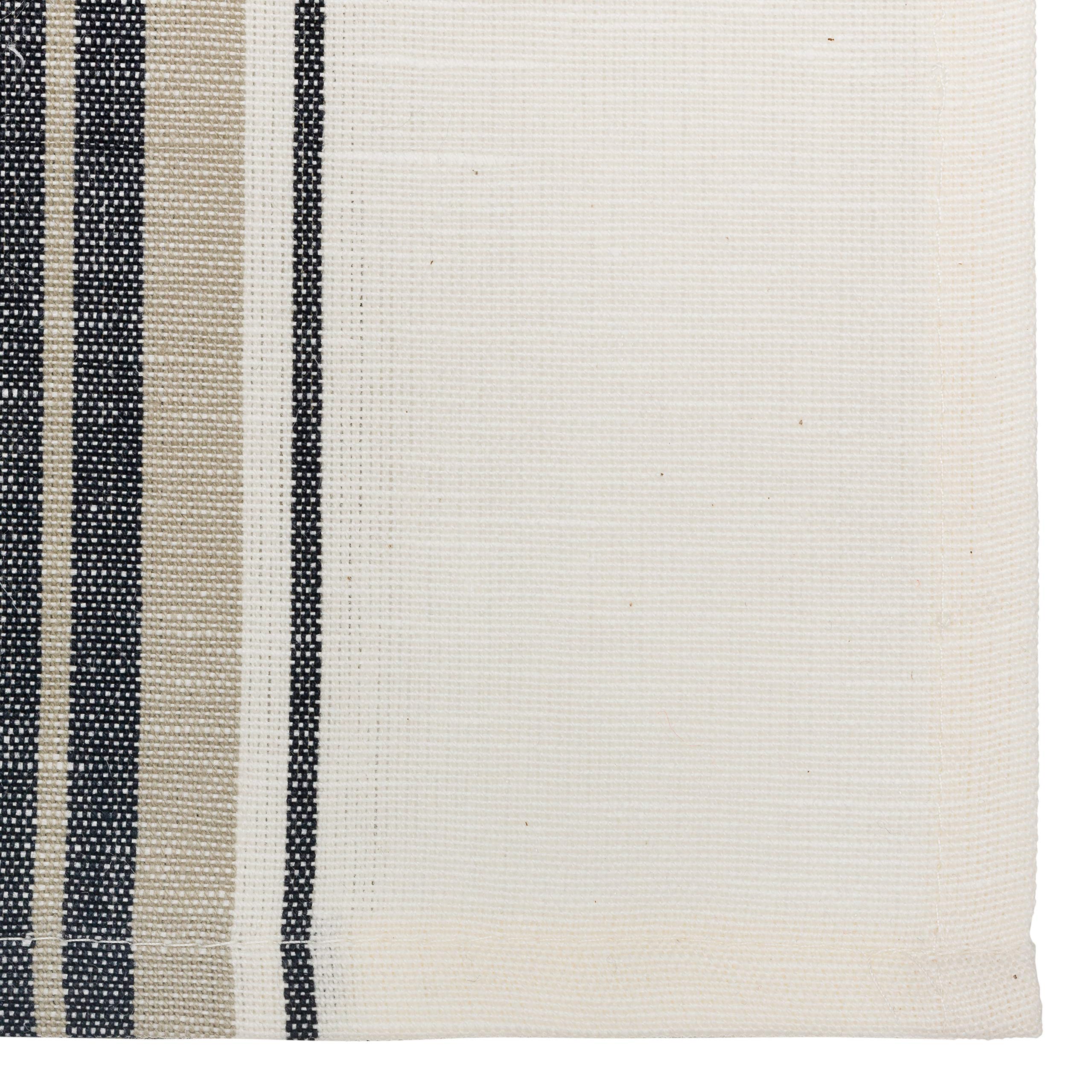Coucke French Cotton 20 x 30 cm French Collection Tea Towel, Red (Black/Tiles), 50 x 75 cm - Image 2