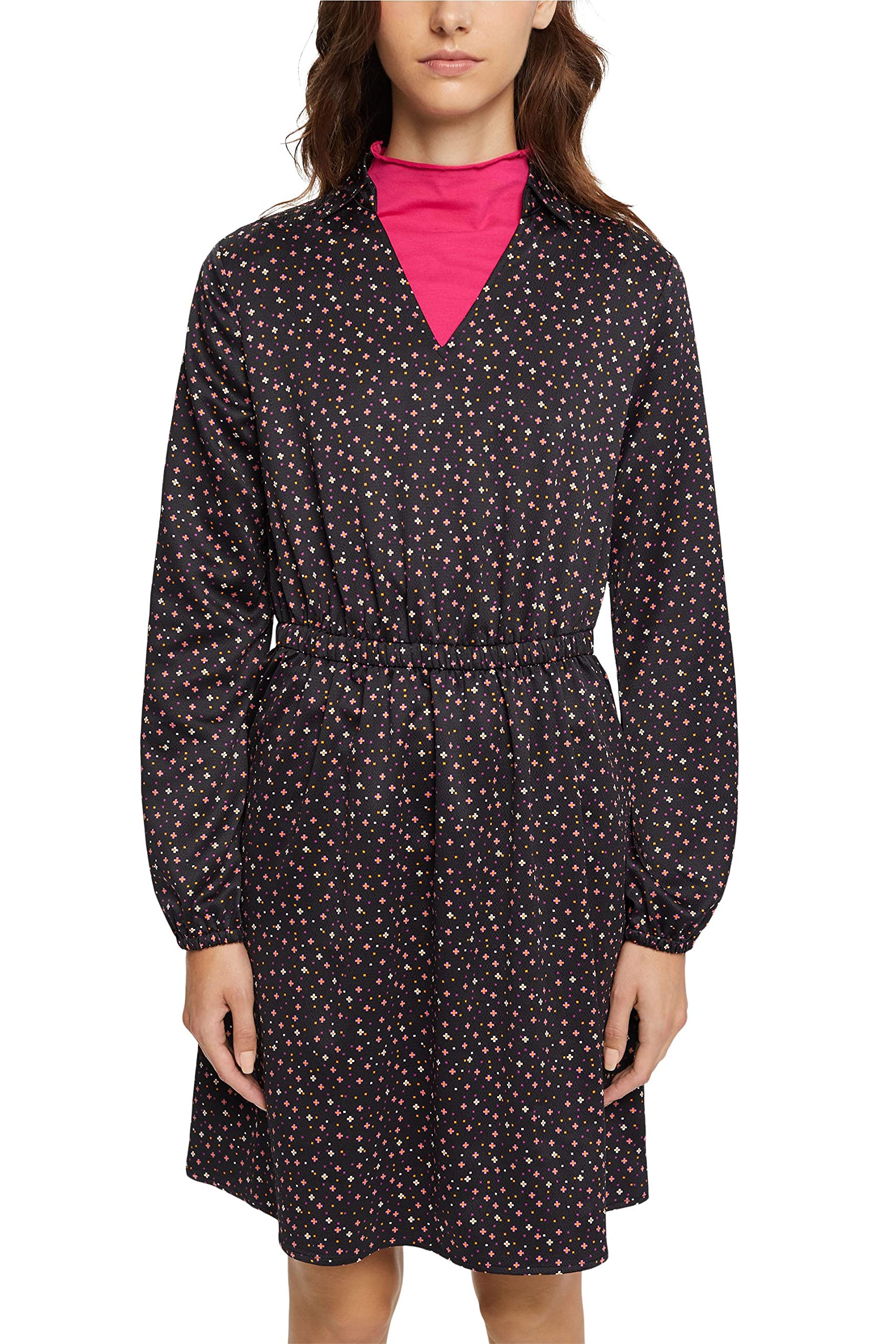 edc by ESPRIT Women's 102CC1E319 Dress, 003/BLACK 3, S