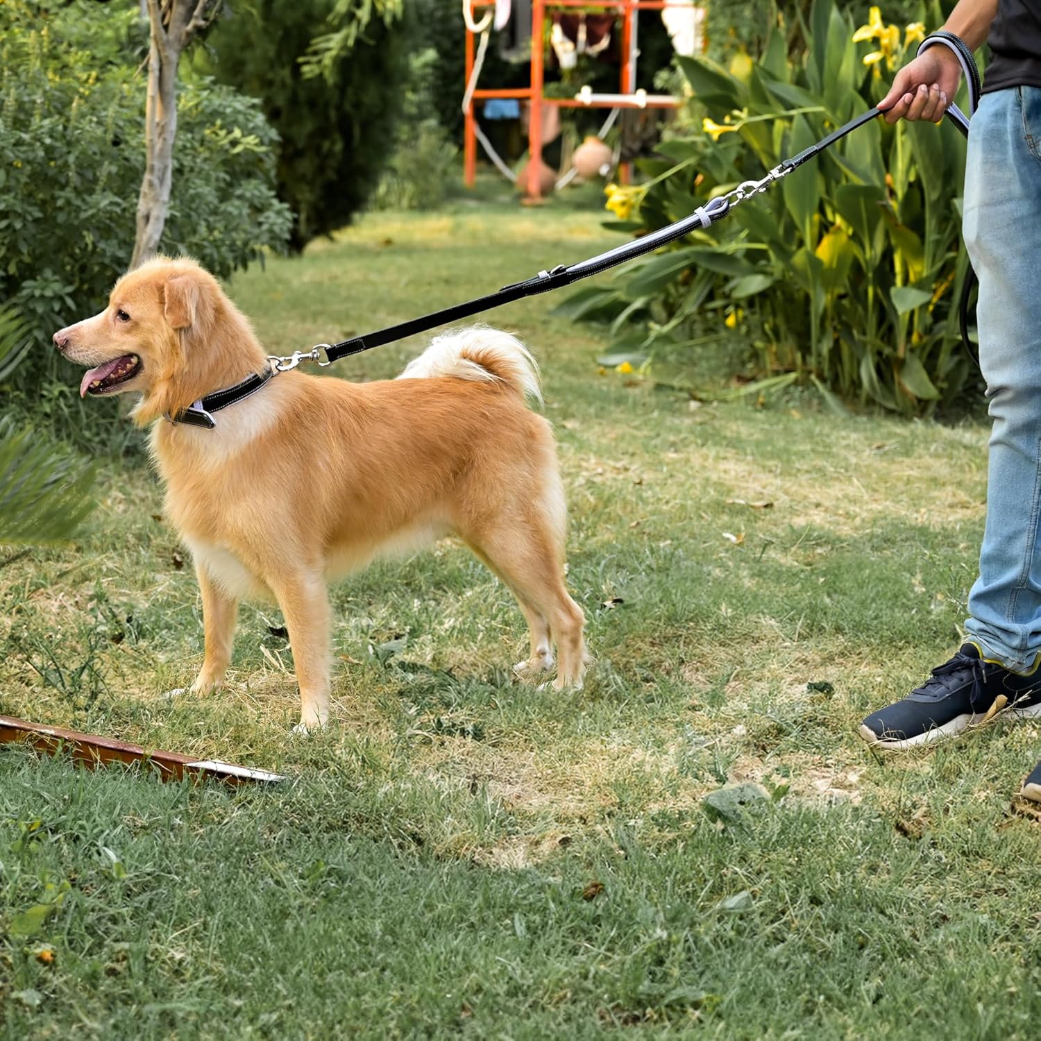 Leather Dog Leash Genuine Leather Dog Training Leash - Premium Dog Collar - Dog Training Collars