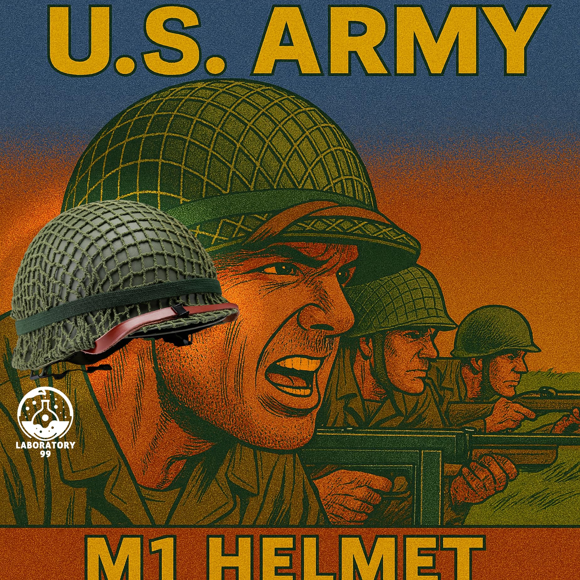 Amazon.co.jp: アメリカ軍 ヘルメット M1 錬成済み 高強度 スチール