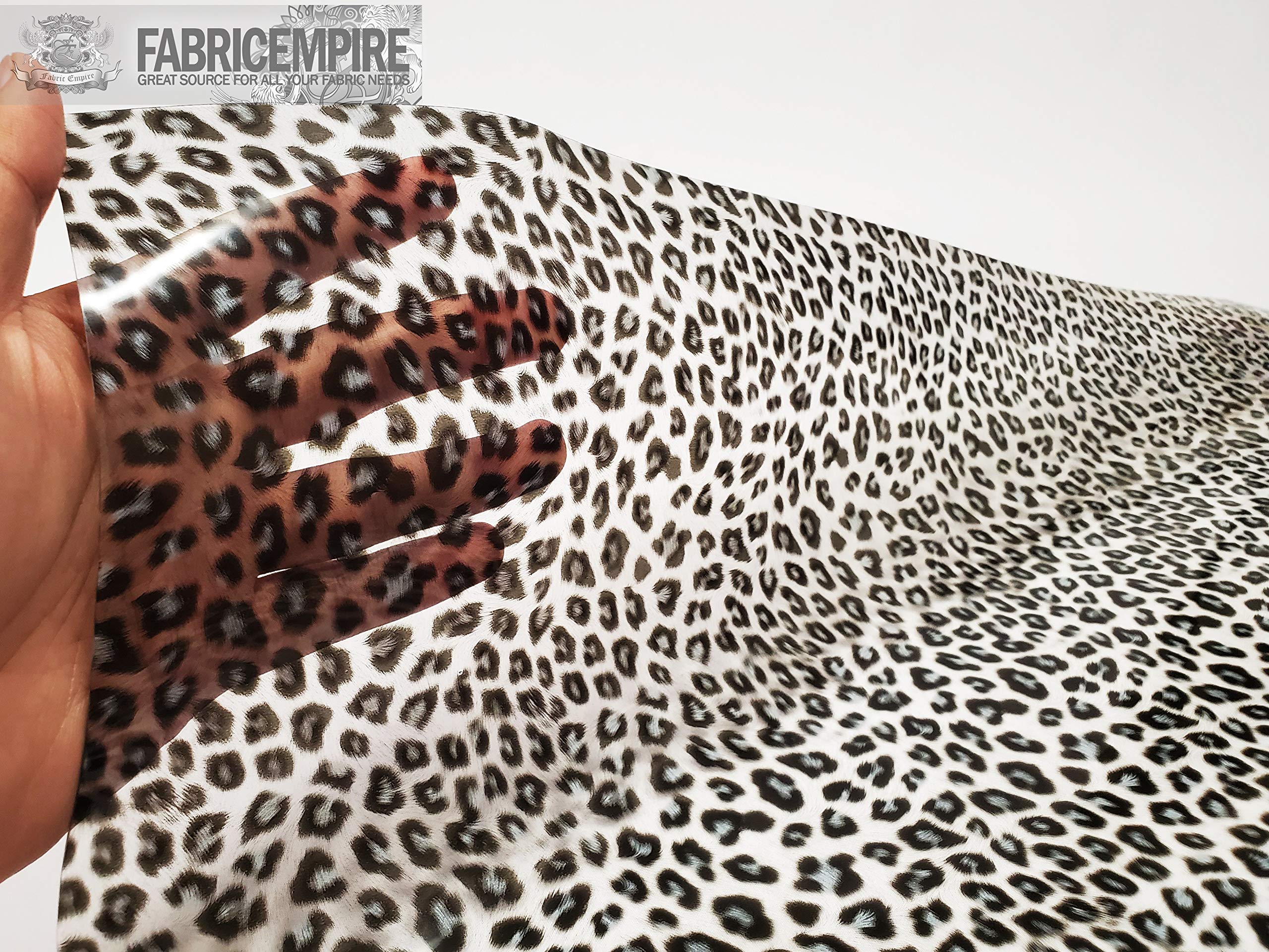 Amazon.com: Transparent Leopard Animal Print Plastic Vinyl