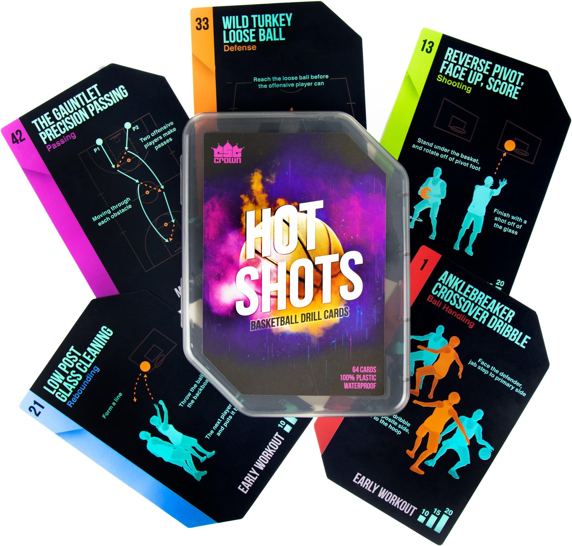Hot Shots Basketball Drill Cards
