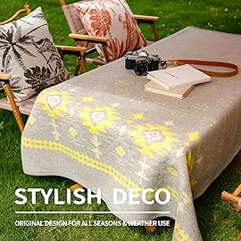 ACUSHLA Merino Wool Blanket - Warm Thick Washable Large Bed Couch Outdoor Camping Throw Blanket All Seasons 79X63, Myers Light Grey