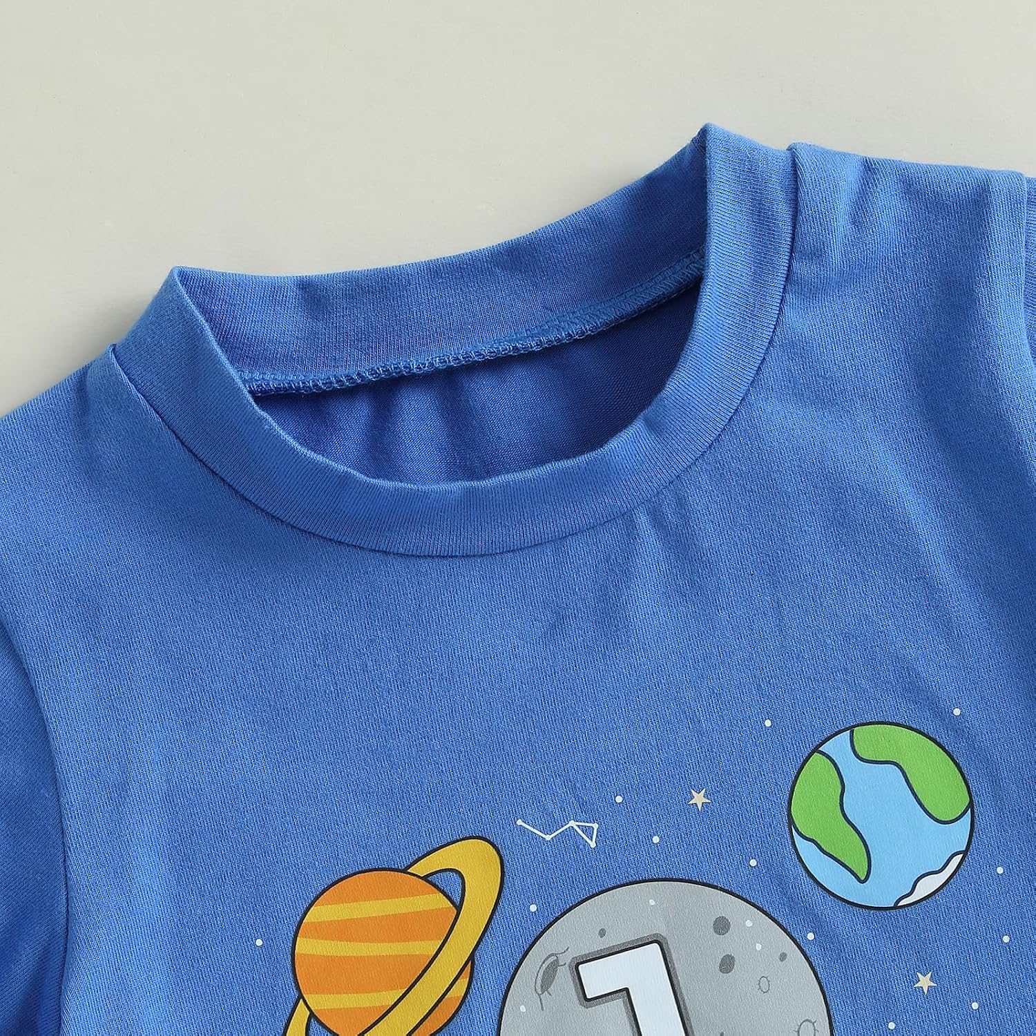 Toddler Baby Boys First Birthday Outfit 1st Birthday T-Shirt Space Astronaut Theme One Year Old Shirt