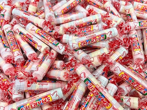 SMARTIES - Bolsa de 2 libras - Rollos de caramelos Smarties - Sabores originales - Caramelos Smarties a granel - Caramelos envueltos individualmente