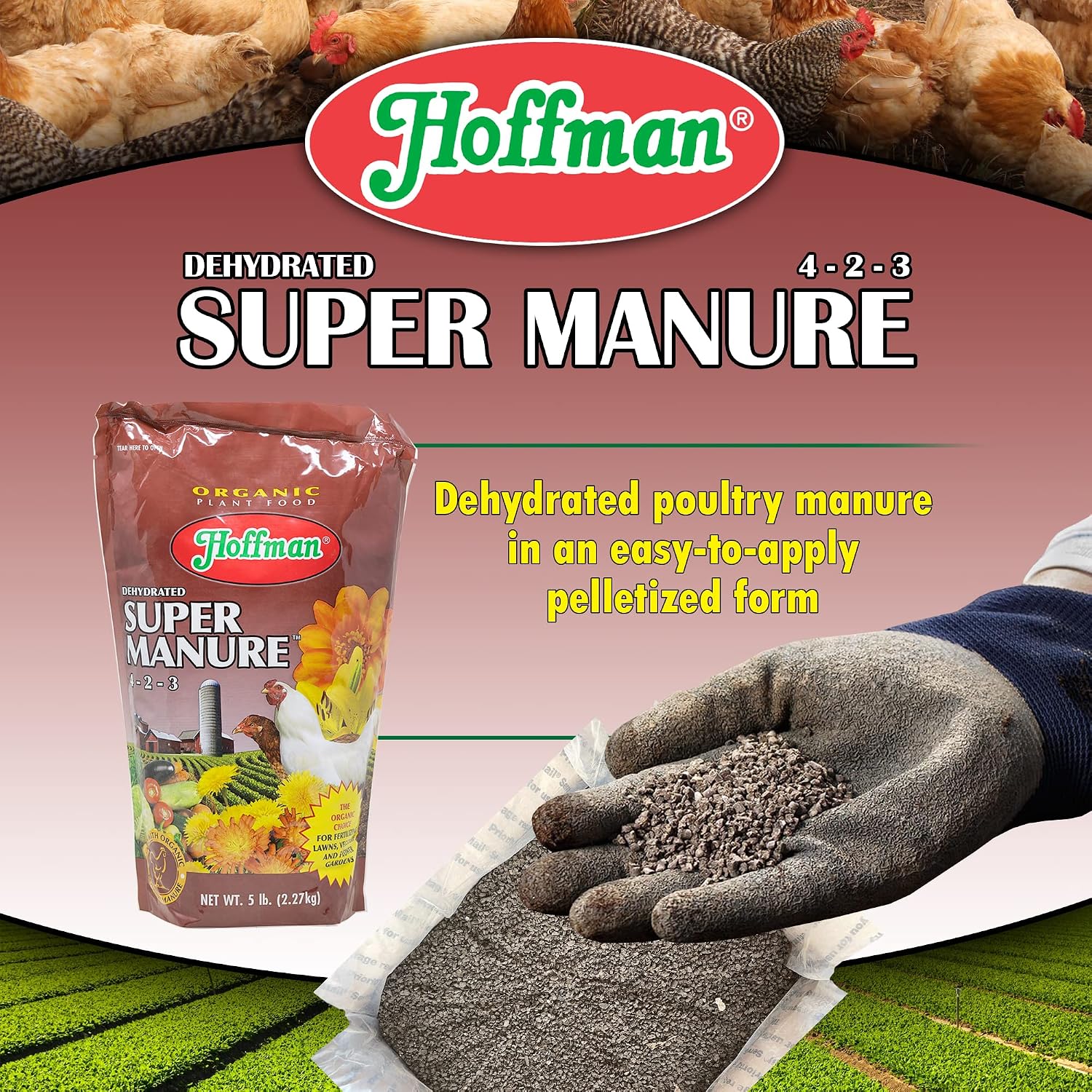 Hoffman 20505 Dehydrated Super Manure 4-2-3, 5 Pounds