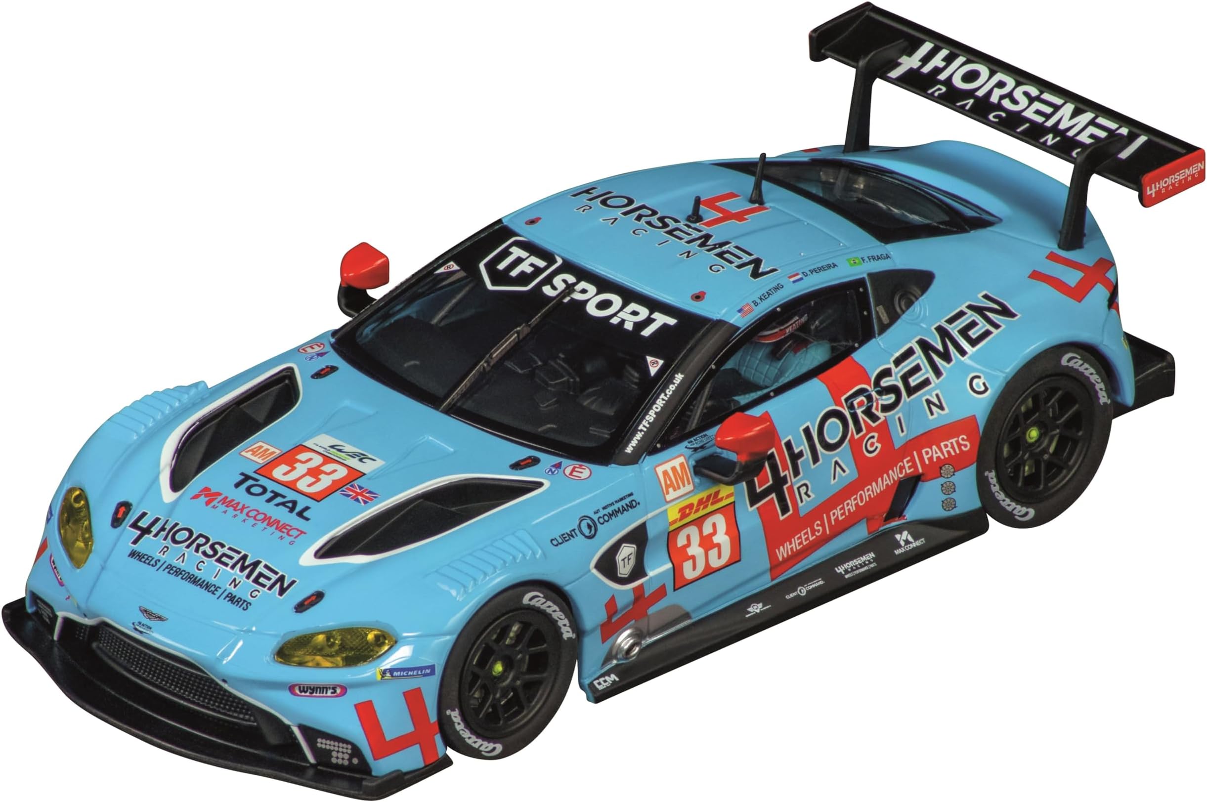 27743 Aston Martin Vantage GTE TF Sport 4 Horsemen Racing No. 33 1:32 Scale Analog Slot Car Racing Vehicle Evolution Slot Car Race Tracks