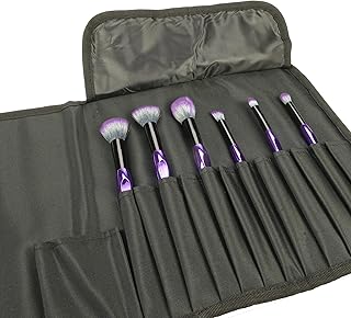 Fantasia - Estuche con 6 pinceles de maquillaje, color lila y negro
