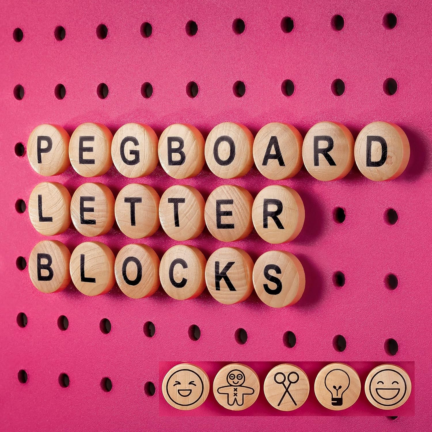 Amazon Com Pegboard Letters For 1 4 Hole Pegboard Craft Pegboard Accessories 115 1 4 Pegboard Decoration Blocks With Emojis Industrial Scientific