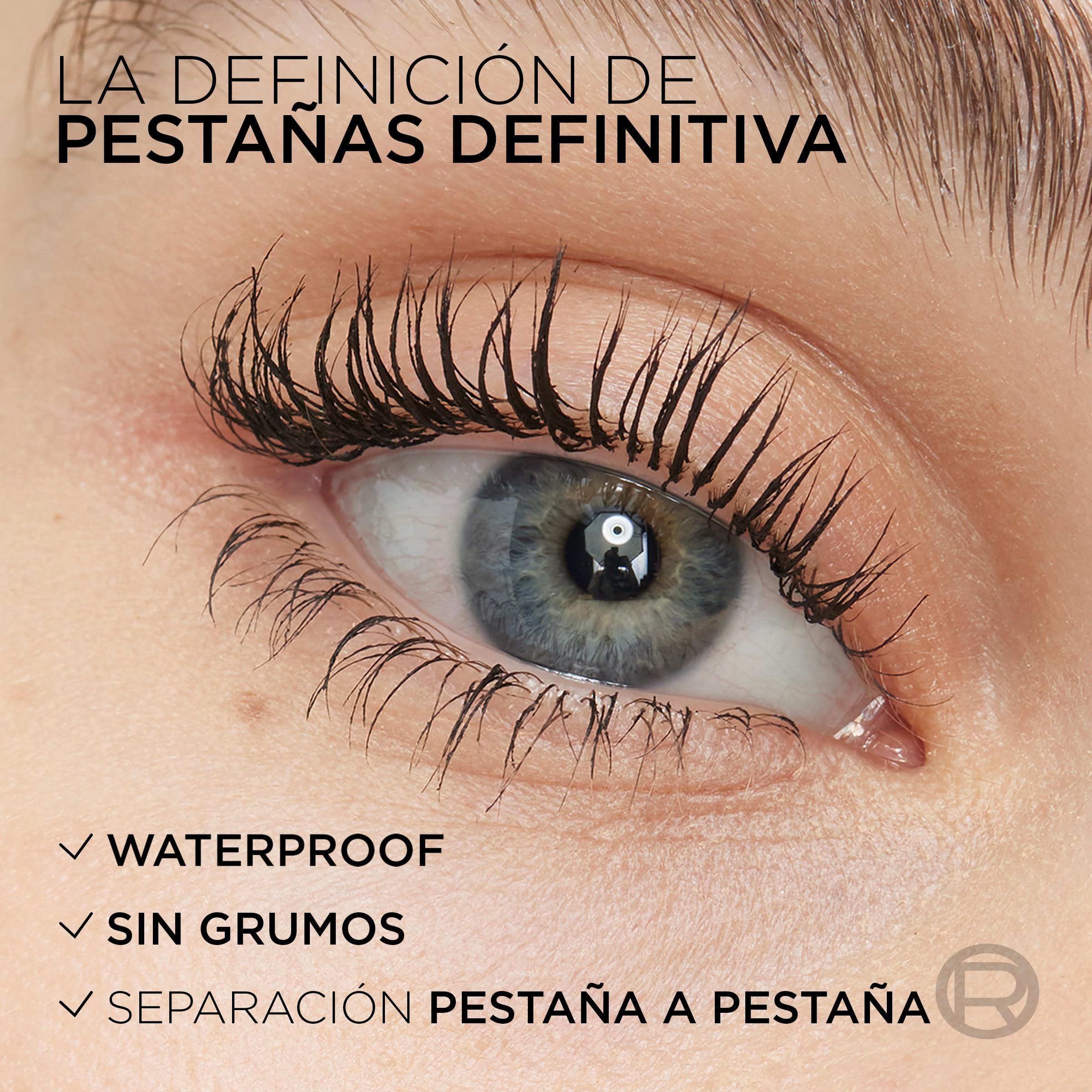 L'Oréal Paris - Mascara Volume et Longueur Waterproof - Formule Fortifiante Enrichie en Céramide - Brosse Exclusive Double Face - Telescopic Lift Waterproof - Couleur : Noir