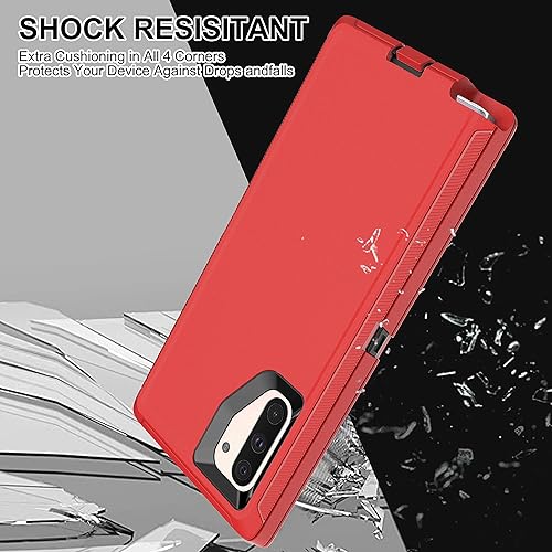 Miniatura 6 de HONG-AMY Funda para Samsung Galaxy Note 10 con protector de pantalla de TPU flexible autorreparable 2 unidades, 3 en 1, cuerpo completo, a prueba de