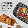 Parrilla eléctrica sin humo Chefman para interiores, superficie de parrilla extra grande, parrilla de mesa antiadherente para interiores y BBQ con control de temperatura ajustable, bandeja de goteo, piezas aptas para lavavajillas 3