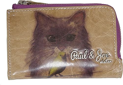 Amazon ポール ジョー シスター Paul Joe Sister キーケース 小銭入れ 財布 本革 キャメル J5152 猫 新品正規品 小銭入れ