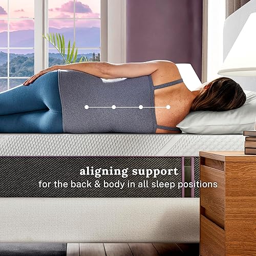 Miniatura 4 de Sleep Innovations Shiloh - Colchón de espuma viscoelástica de té verde de 14 pulgadas, tamaño matrimonial, cama en una caja, sensación media