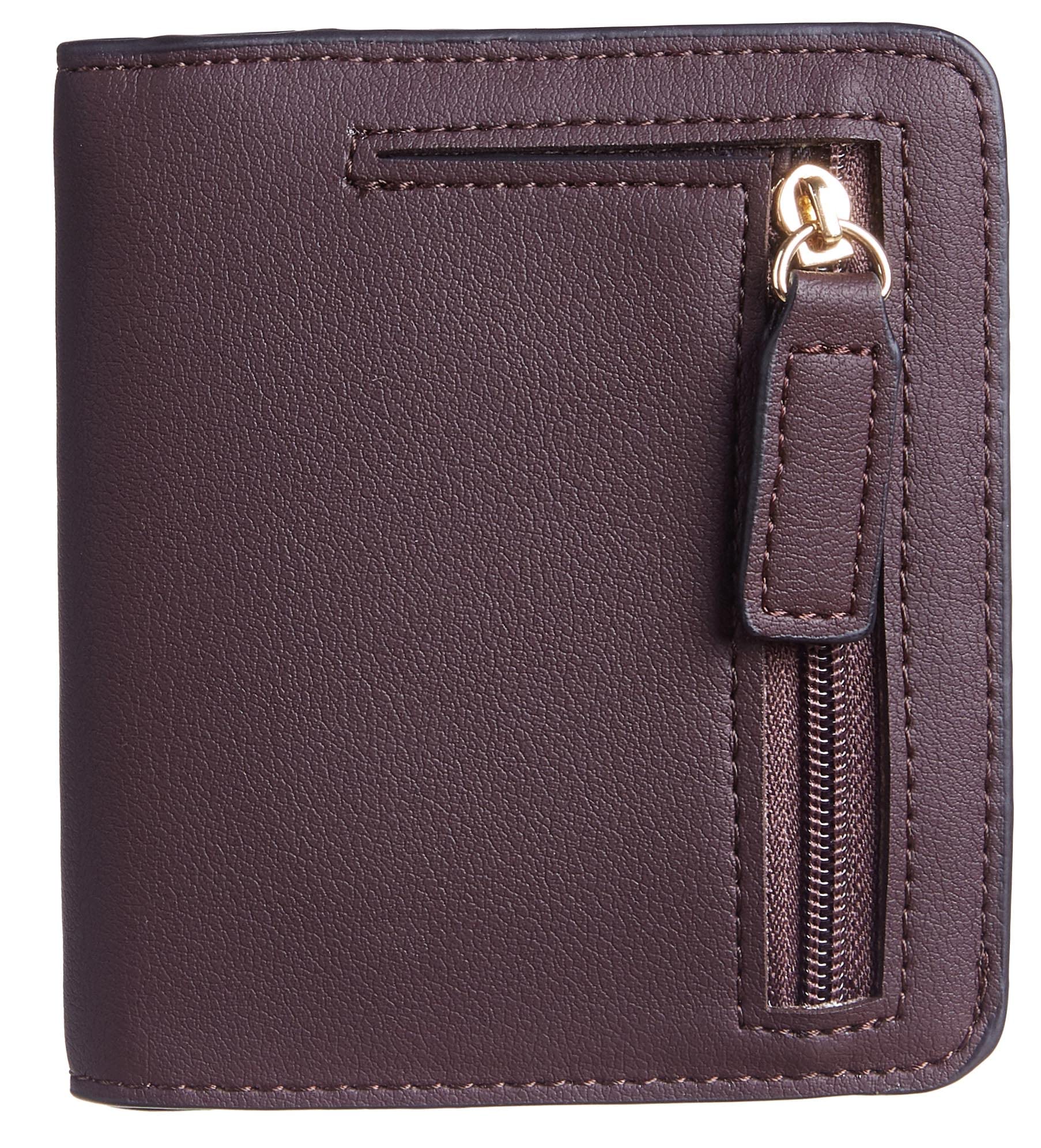 Gostwo Small Wallet for Women, Slim Bifold Credit Card Holder, Compact RFID Blocking Cash Wallet, Billfolds Thin Leather Zipper Pocket, Mini Wallet