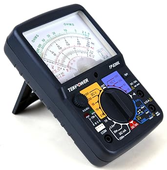 Tekpower TP8260L مقياس متعدد تناظري مع ضوء خلفي ، وحوض فحص ترانزستور