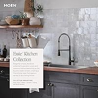 Vista 3 de Moen Essie Mediterranean Bronze MotionSense Wave One-Handle Touchless Kitchen Faucet with Pulldown Sprayer and Soap Dispenser, 87014EWBRB