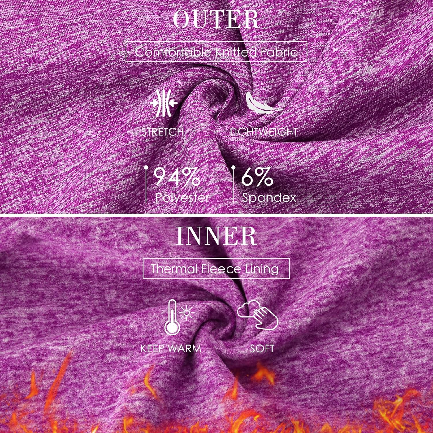 Kimmery Womens Half Zip Fleece Sweatshirt for Women Pullover Sweatshirts with Kangaroo Pocket Athletic Daily Outfits - Image 3