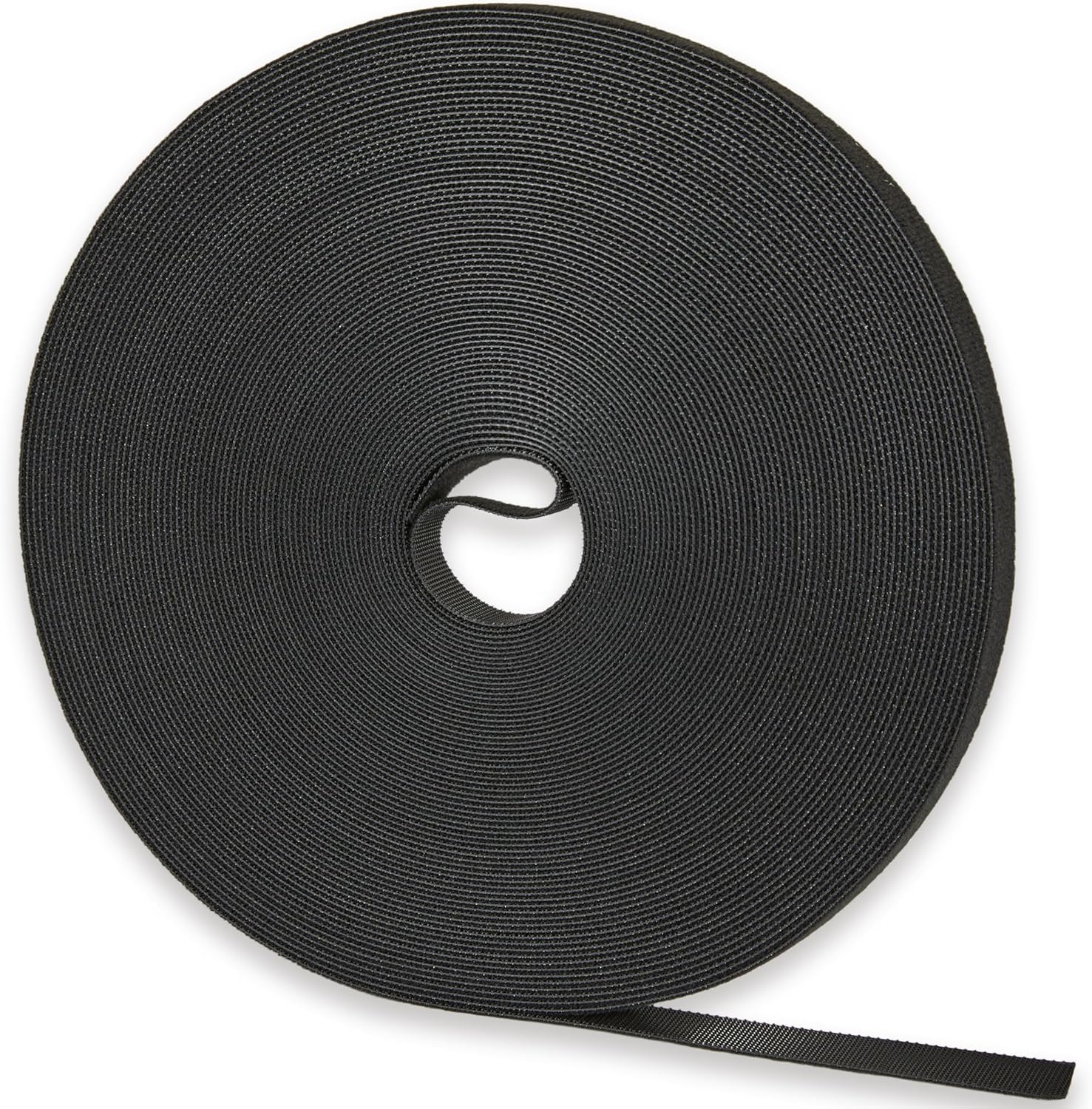 75 ft x 1/2 inch Hook and Loop Roll, Reusable Fastening Cable Ties, Multi-Purpose Cable Management Wire Ties Cable Straps for Organizing Home, Office and Data Centers
