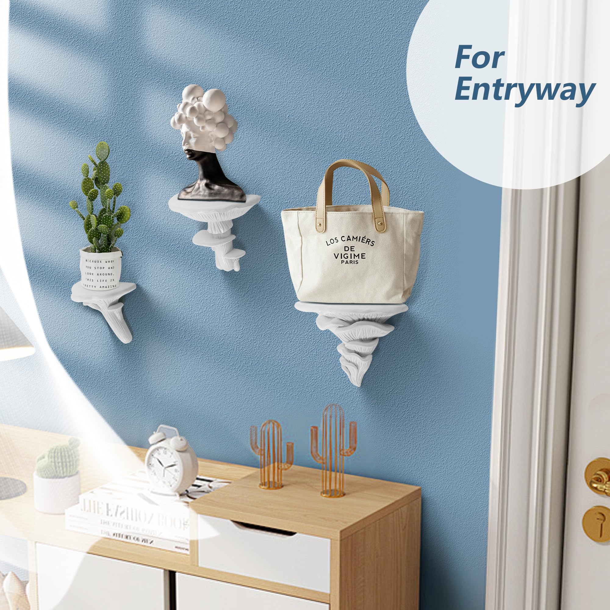 Mushroom Solar Yard Lights 3 PACK | Solar Power Fairy Mushroom LED - View #5