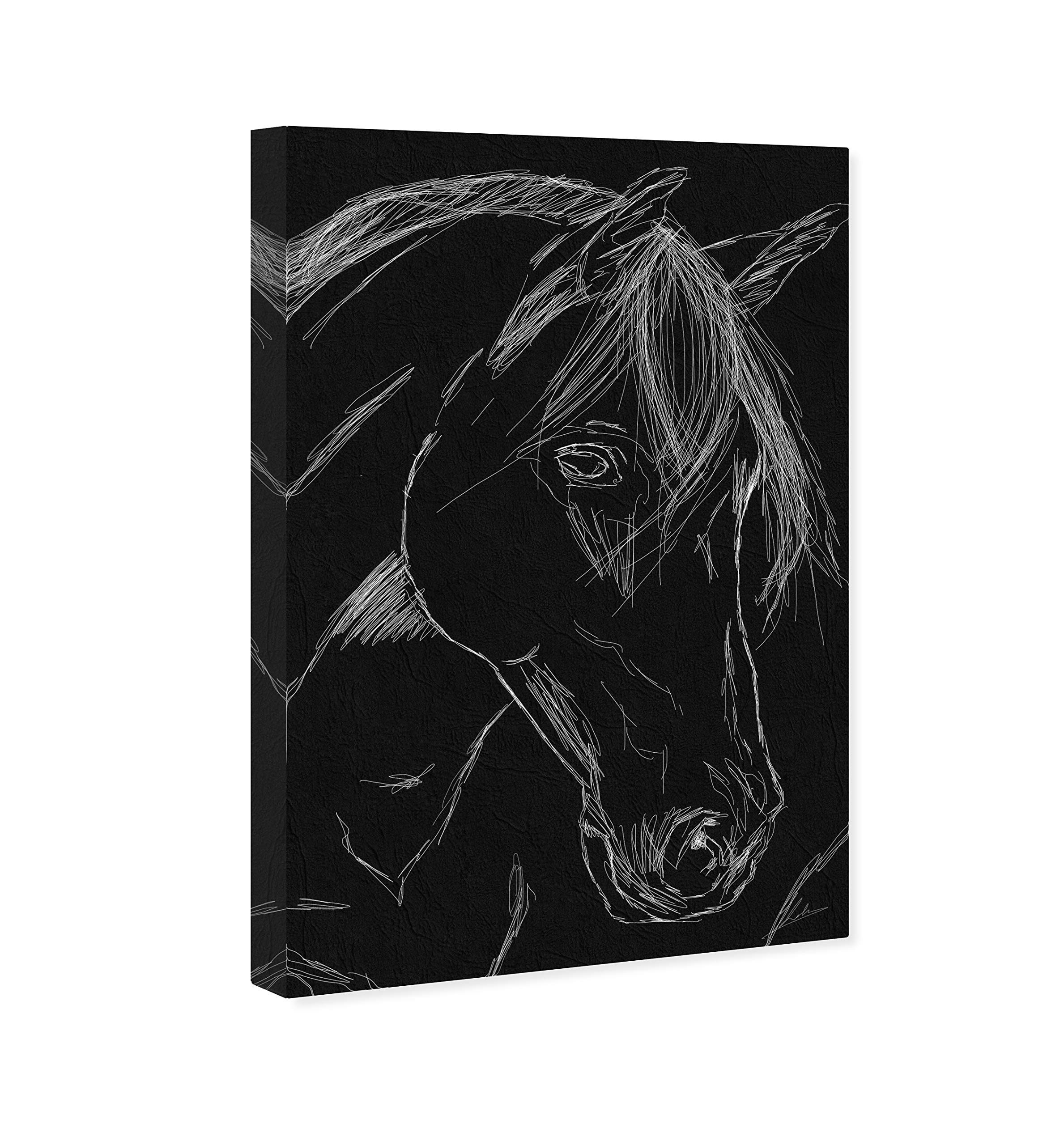 Oliver Gal ミニサイズ Amazon.co.jp: Oliver Gal 「ホーススケッチ ブラック