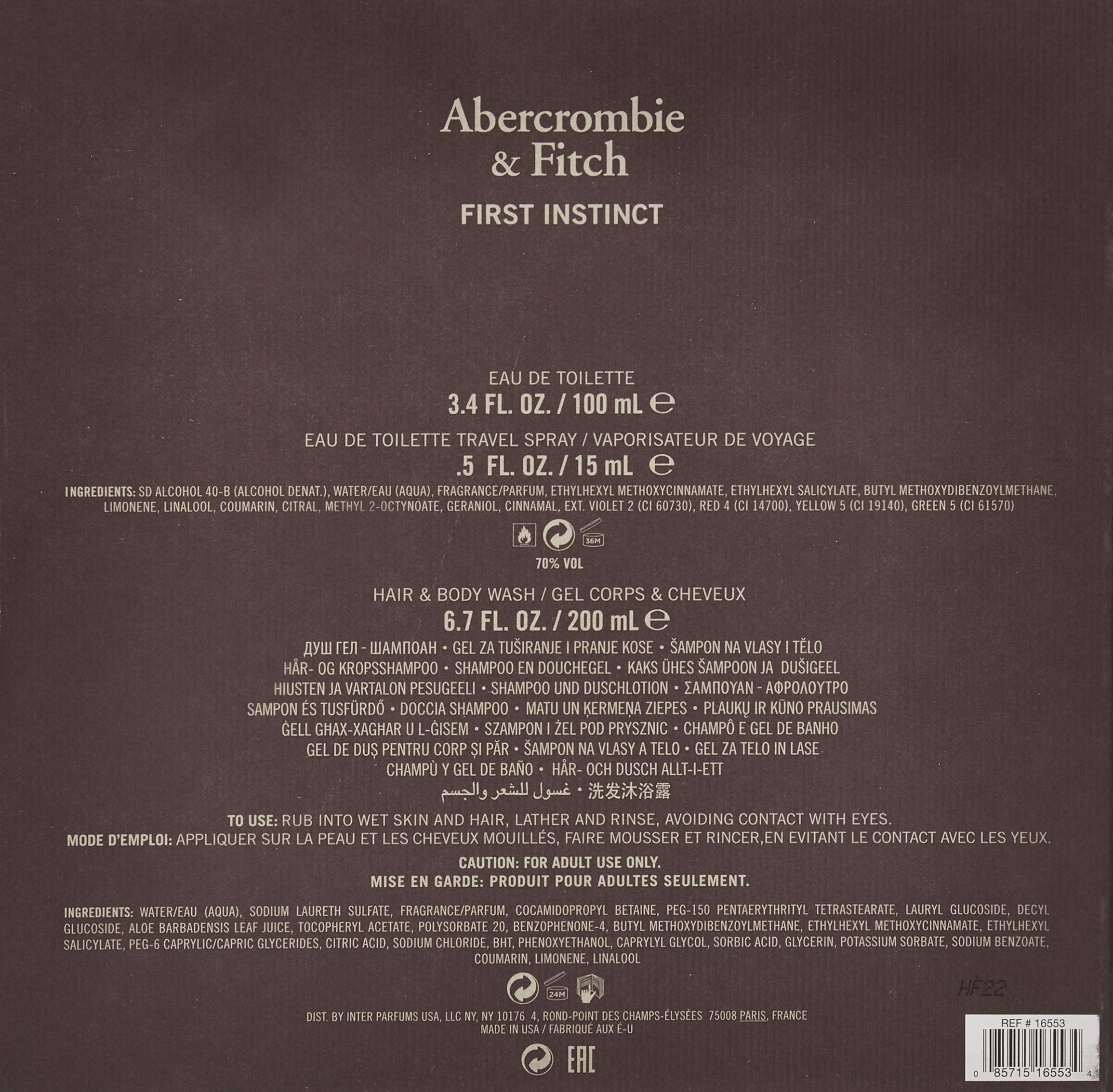Abercrombie And Fitch And First Instinct For Men 3 Pc | Desertcart  Seychelles, image size:2310x2267