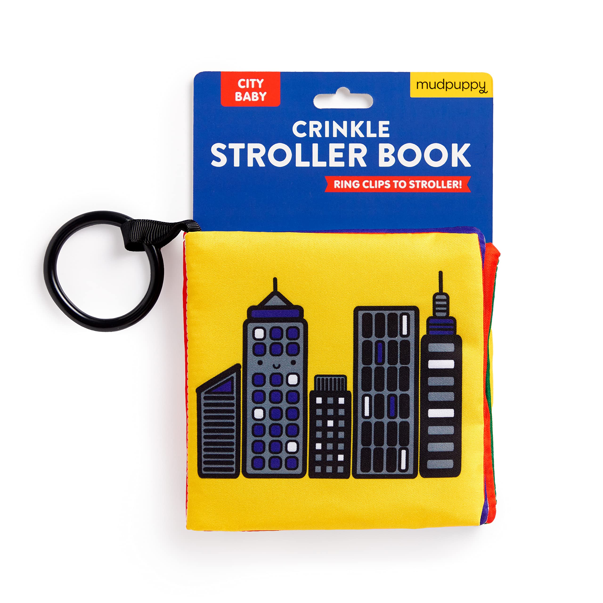 City Baby – Adventurous Early Development Crinkle Fabric Stroller Book for Toddlers and Babies