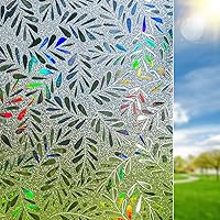 Vista 12 de DUOFIRE Película de privacidad para ventana, película de vidrio esmerilado natural, película de vidrio de adherencia estática, sin pegamento