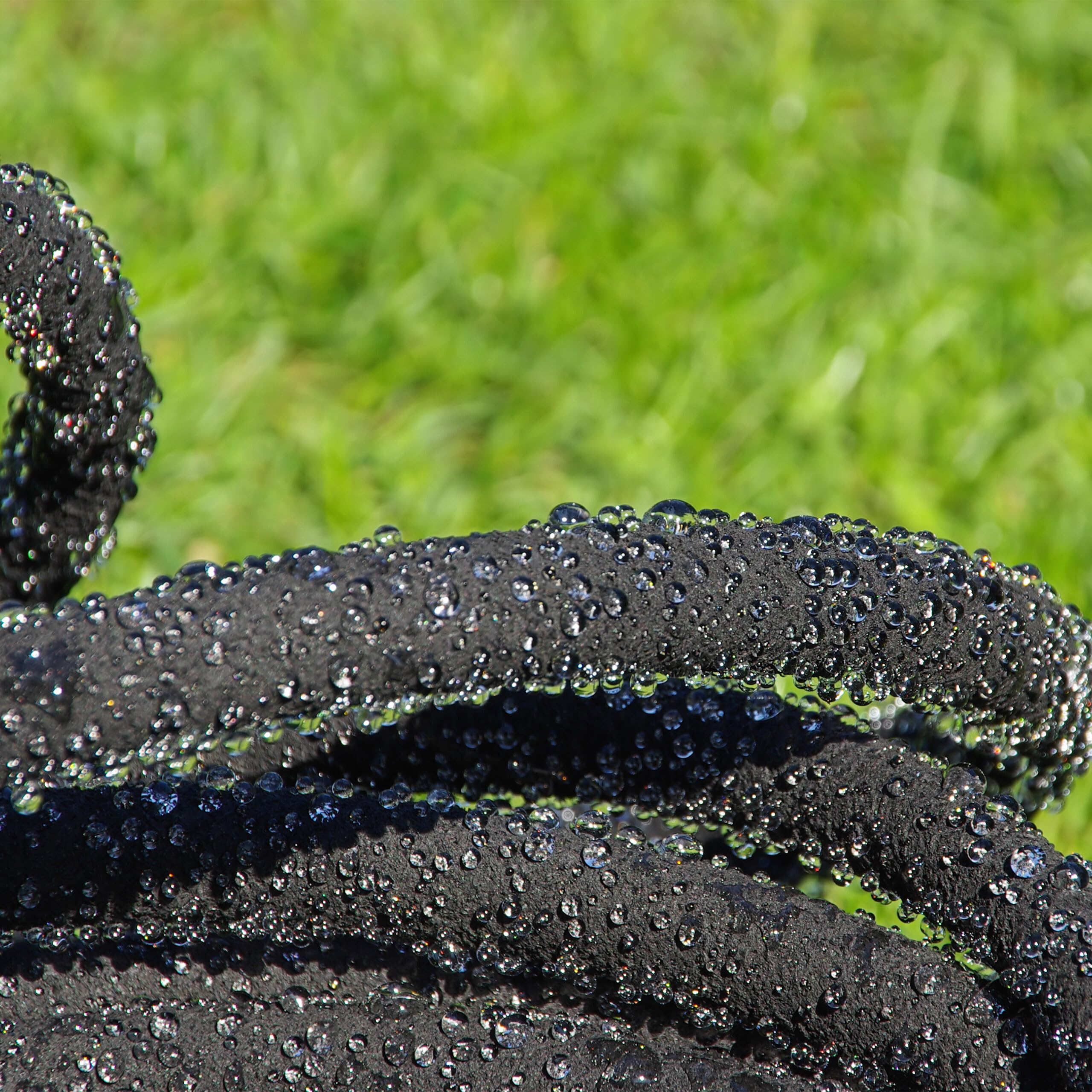 Relaxdays Tubo Irrigazione a Goccia, Gocciolatoio Microforato, Pompa Gocciolante Acqua da 15m, per Giardino e Orto, Nero