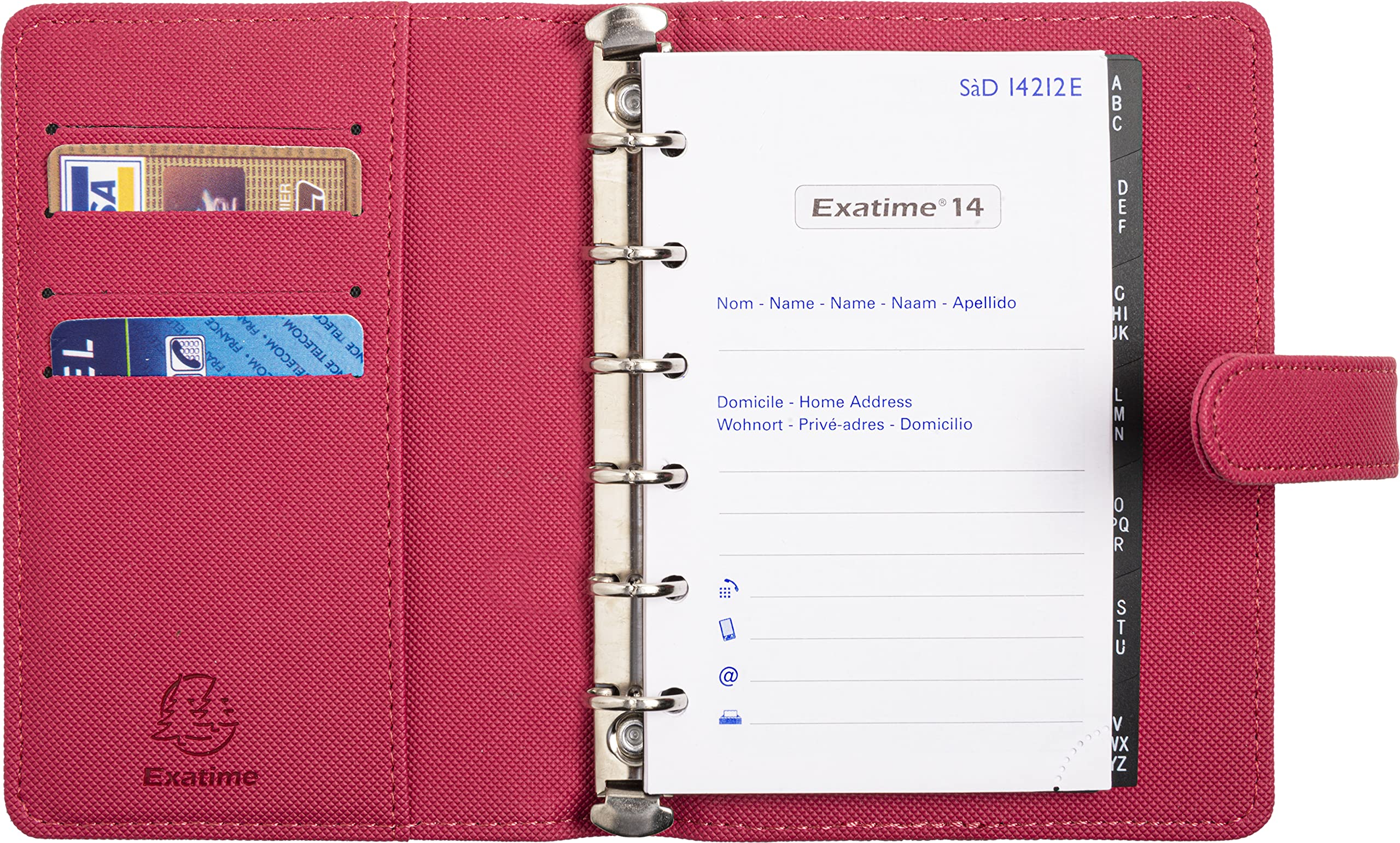 Exacompta Organiseur Exatime 14 Kelly 42048E Couverture Avec Un Grain