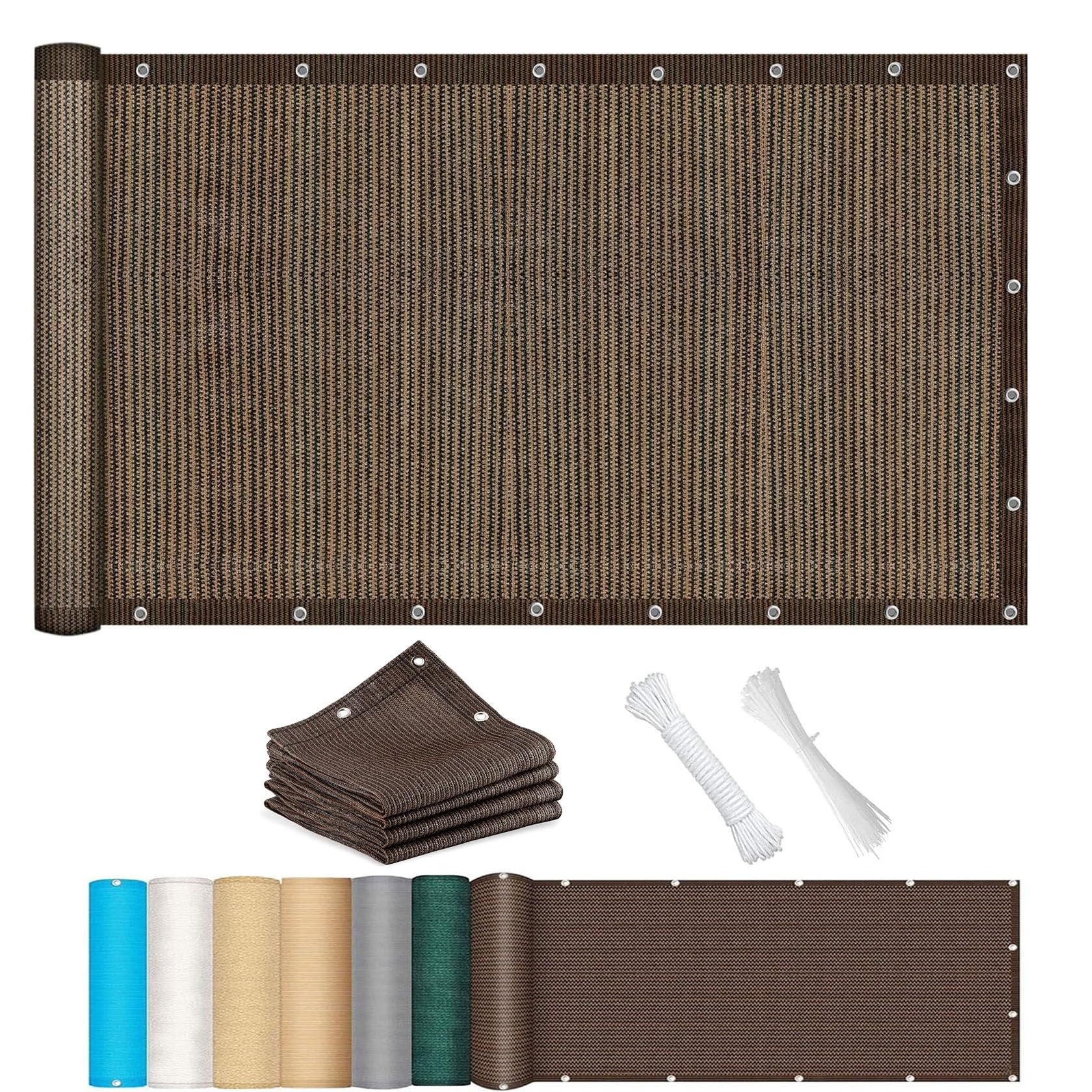Voile d'ombrage pare soleil grand format pour éliminer la chaleur du jardin et du balcon